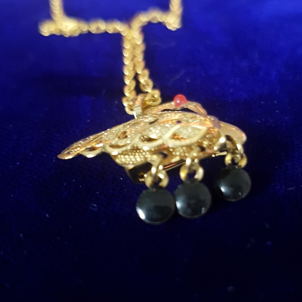 Pendant Bird Necklace / Brooch - Picture 6 of 8